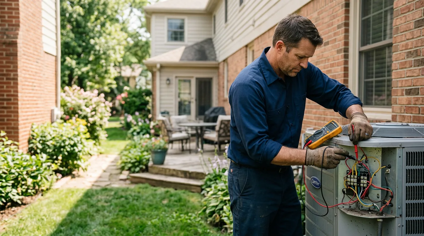 HVAC technician working near Spottsville, KY